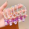 Pulsera de cuentas con dibujos animados para niña, colgante Kulomi, regalo de cumpleaños para bebé, joyería nueva