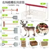 Crianças Simulação Veado-de-cauda-branca Animal Alce Veado Sika Modelo Ornamentos Sólidos Conjunto Brinquedos de Natal