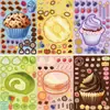 8 Colagens de Sobremesa, Grafite de Desenho Animado Fofo, Manual DIY, Caderno de Celular, Adesivos à Prova d'Água para Decoração de Confeitaria