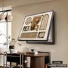 Pintura Decorativa de Caja de Medidor Eléctrico Estilo Vintage, Pintura Decorativa de Caja de Distribución de Energía y Interruptor Automático, Pintura Colgante Retro Americana, Pintura de Caja de Corriente Fuerte y Débil Resistente de Gama Alta