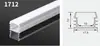 Lámpara lineal LED perfil de aluminio ranura para lámpara en forma de U empotrada lámpara lineal con techo abierto y oculto fuente de luz de aleación de aluminio