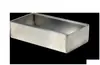 Comedouro de frango em aço inoxidável, comedouro retangular para frangos, patos e gansos, comedouro de frango, bebedouro para pombos, caixa de ração anti-derramamento para avicultura