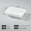 Caja de Almuerzo Cuadrada Desechable con Tapa, PP Negro, Estilo Americano, Grado Comercial, Contenedor a Prueba de Fugas para Bento Comida Rápida para Llevar