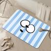 Alfombra de baño de color dopamina de secado rápido absorbente para el piso baño alfombra de puerta de baño decoración de casa de alquiler alfombra antideslizante