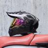 Cascos de Motocicleta Transfronterizos, Cascos de Carretera, Cascos Integrales de Rally para Carretera y Fuera de Carretera de Lente Única para Hombre y Mujer, Viajes de Larga Distancia en Motocicleta