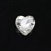 Super Flash pedrería vidrio garra diamante fondo plateado corazón melocotón diamante garra de vidrio de color diamante garra cosido a mano vestido de novia DIY