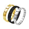 Pulseiras Elásticas Modulares Criativas Populares Europeias e Americanas Italianas Transfronteiriças, Pulseiras de Moda Personalizadas para Homens e Mulheres, Atacado de Acessórios