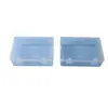 Caja de Almacenamiento de Plástico Transparente Multifuncional Rectangular con Cerradura para Escritorio, Cajón, Papelería