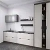 Adesivos para Piso de Cozinha Mármore Impermeáveis e à Prova de Óleo Autoadesivos Domésticos Espessos Resistentes ao Desgaste Adesivos para Piso de Cimento Tapetes de Piso