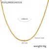 Collar de acero de titanio apilable con cuentas redondas para mujer, cadena de hueso de serpiente, sin decoloración, disponible al por mayor, nueva moda transfronteriza entre Europa y Estados Unidos