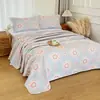 Capa de colchão macia de gaze de seis camadas para mãe, bebê, cama infantil, lençóis de dormitório de solteiro, colcha ampliada de cama de casal, tatame