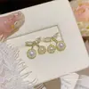 Pendientes de Moda de Aguja de Plata 925 con Cubos de Perla de Venta Caliente Pendientes Dulces de Nicho de Gama Alta Pendientes de Diseño Exquisito