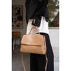 Bolsa Tote Portátil Couro Macio Feminina de Ombro para o Dia a Dia Bolsa de Couro Feminina de Alta Qualidade Grande Capacidade Bolsa de Ombro Transversal de Couro