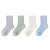 Calcetines de verano para bebé, clase A, finos, de tubo medio, para niños grandes y niños, transpirables, absorbentes del sudor, sin varillas, de algodón antibolitas.