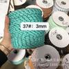 Familia Miu con 3 mm color 108 color punto de salto núcleo de poliéster envuelto en cuerda redonda cuerda para ropa sombrero cuerda para pantalones (longitud ilimitada)