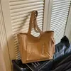 Bolsa de lona para mujer, gran capacidad, nuevo estilo 2026, bandolera simple y versátil, bolso de hombro casual, adecuado para la escuela, el trabajo y el uso diario