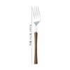 Estilo Japonés y Coreano Ins Madera de Pollo 304 Acero Inoxidable Cuchillo, Tenedor y Cuchara Set con Cintura Delgada Mango de Madera Maciza, Acero Inoxidable Vajilla Occidental Cuchillo y Tenedor para Steak