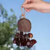 Venda Direta do Fabricante: Qingwu Casca de Fruta Natural Casca de Fruta Chocalho Pingente Artesanal Semi-Acabado Sino de Vento de Casca de Fruta Kit de Material DIY