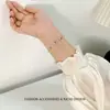 Pulsera de Pulsera de Cuentas de Cristal Plateadas Coloridas Estilo Coreano para Mujer, Pulsera de Vidrio Dopamina de Nicho de Gama Alta