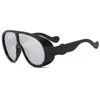 Gafas de sol nuevas para hombre de marco grande europeas y americanas, tendencia personalizada de nicho estilo punk, gafas de sol personalizadas para mujer, tendencia transfronteriza, venta al por mayor