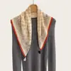 Bufanda con colgante de algodón y lino retro de nicho coreano para mujer, bufanda decorativa versátil para el cuello, bufanda fina, pañuelo para la cabeza para primavera y verano