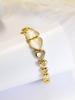 Pulsera pequeña de ojo de gato al por mayor para mujer, pulsera sencilla de oro rosa, textura casual, exclusiva transfronteriza
