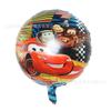 Nuevo globo de aluminio con temática de McQueen rojo y azul transfronterizo, con temática de cumpleaños