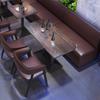 Bar Mesas e Cadeiras de Bar Transparentes Lanchonete Café Hambúrguer Loja de Chá com Leite Cabine com Sofá Bistrô Musical Mesas e Cadeiras de Bar Silenciosas