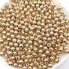 100 Piezas Cuentas espaciadoras doradas KC Color sellador CCB Retención de color Cuentas de posicionamiento Material de accesorios DIY Pulsera Collar Cuentas sueltas