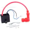 Accesorios para mini motocicleta y bicicleta 50CC 80CC de dos tiempos paquete de alto voltaje tornillo de montaje de la bobina de encendido rojo