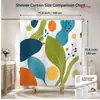 Cortina de Chuveiro para Banheiro Tecido Impermeável Cortina Personalizada para Banheiro Sem Furos Cortina Antimofo Cortina de Porta Cortina de Pendurar Cortina de Divisória para Chuveiro
