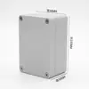 Caja de conexiones impermeable para exteriores IP65, caja de conexiones impermeable de plástico ABS, caja de cables, caja de alimentación sellada para exteriores