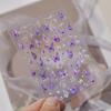 Tomoni Calcomanía Fina y Resistente para Uñas Explosiones DIY Papelería Vintage Calcomanía para Uñas Mariposa Púrpura Arte de Uñas Calcomanía Auxiliar