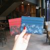 Bolsa de Cartão Estampada Americana Moda Coreana Ins Moda Simples Personalidade Animal Mini Porta-Cartão Ultrafino Carteira Fofa