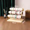 Soporte de Exhibición de Pulseras de Tres Niveles Color Dorado de Alta Venta Transfronteriza en Stock, Estante de Almacenamiento para Pulseras de Cristal, Gomas para el Cabello, Cuerdas para el Cabello