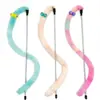 Lindo Palo Juguete para Gatos con Oruga y Ojos Grandes, Juguete Interactivo y Resistente a Mordidas para Gatos con Cascabel