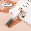 Encendedor largo estilo cadena moderno, cuerpo de metal, llama abierta, largo y delgado, metal, encendedor recargable para mujeres