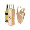 Bolsa de Lino para Vino Tinto Personalizada por el Fabricante Costura Sencilla y Doble Bolsa de Compras de Lona Logotipo Impreso Compartimento Bolsa de Lino