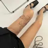 Medias Fina con Tatuaje Diseño de Mariposa con Salpicaduras de Tinta, Medias Fina de Mariposa Dulce Fresca Chica Caliente de Nicho