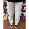 Pantalones rectos de cruce moda callejera americana adelgazantes altos versátiles engrosados pantalones largos diseño de pliegues sentido pantalones de otoño hombre