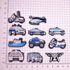 Serie Creativa de Nuevos Coches de Policía Plástico Blando de PVC Agujero Decorativo Zapatos Flor de Zapato Hebilla de Zapato Dibujos Animados Joyería DIY Accesorios