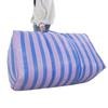 Bolsa de Piel de Serpiente Bolsa Grande de Capacidad Bolsa para Mudanzas Bolsa Tejida con Franjas de Color Bolsa de Equipaje para Estudiantes Bolsa de Viaje Bolsa de Almacenamiento para Ropa y Edredón