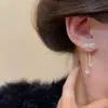 Pendientes de Borla con Lazo Super Brillantes, de Moda y Exquisitos para Mujer, Lujo Ligero, Diseño Versátil, Pendientes de Nicho, Pendientes de Gama Alta
