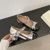Zapatos Mary Jane de Lazo Versátiles Estilo Chic Francés Más Vendidos para Mujer 2026 Verano Nuevos Puntera Redonda Suela Gruesa Zapatos Pequeños de Cuero