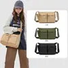 Bolso bandolera de gran capacidad para otoño e invierno para mujer, nuevo modelo 2026, mochila de viaje unisex, bolso de tela de color liso ligero casual