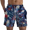 Pantalones cortos de verano nuevos para hombre transfronterizos con estampado digital 3D, pantalones casuales rectos para la playa, fabricantes de origen