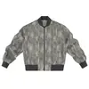 Jaqueta de couro masculina de outono, jaqueta baseball minimalista americana, jaqueta bomber estilosa masculina, peça externa versátil casual
