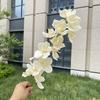 Única impressão de tela de seda vandaian flor artificial decoração de casa de casamento flor falsa atacado