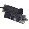 Cinturón Negro Estilo Étnico Retro para Mujer Cinturilla Elástica Ancha Casual para Mujer El Más Fácil de Combinar Decorativo con Textura de Cocodrilo