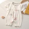 Ropa de verano para bebé Clase A Modal Manga corta Hassel para niños y niñas Mono fino para bebé Ropa con aire acondicionado Ropa de escalada